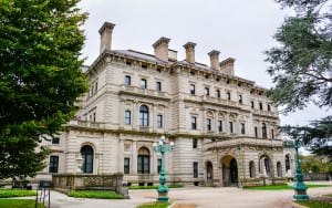 'The Breakers', a Vanderbilt Mansion. It is a National Historic Landmark. - Newport, Rhode Island